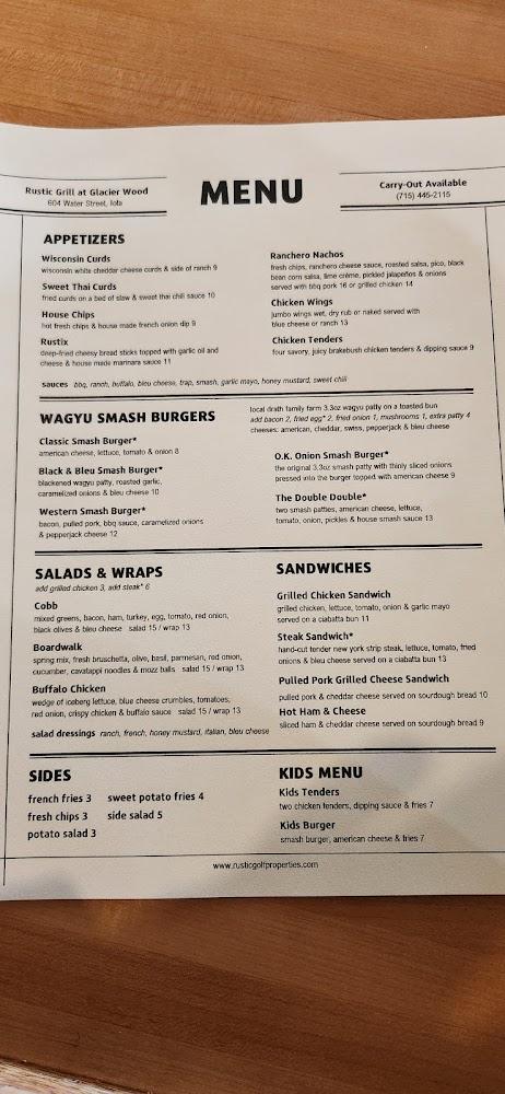 Rustic Grill at Glacier Wood Menu image 4